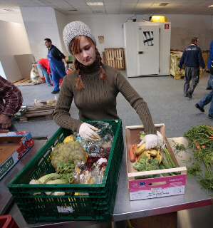 Ware wird sortiert